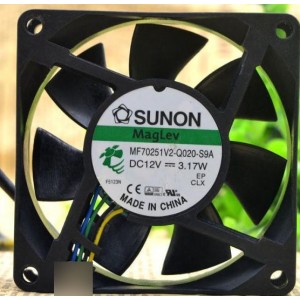 SUNON MF70251V2-Q020-S9A 12V 3.17W 4 Wires Cooling Fan 